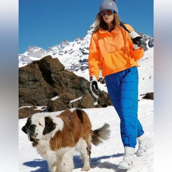 Free People Pippa Packable Puffer Pants in MidAtlantic Blue - FACTORY SEALED - Picture 3 of 14